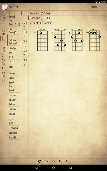 Ukulele Chords Free - عکس برنامه موبایلی اندروید