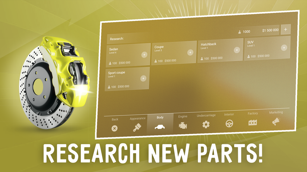 Car Company Tycoon - Gameplay image of android game