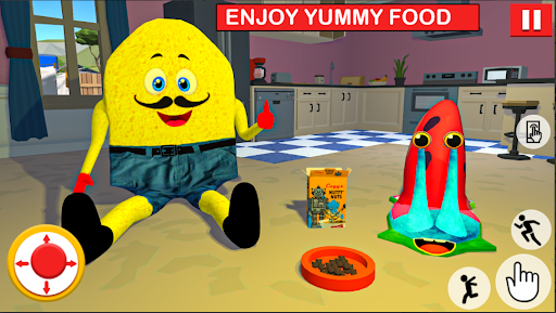 Sponge Family Neighbor 3: Scary Escape 3D Game - Image screenshot of android app