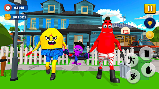 Sponge Family Neighbor 4: Scary Escape 3D Game - Image screenshot of android app