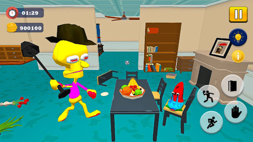 Sponge Family Neighbor ۴: Scary Escape ۳D Game - عکس برنامه موبایلی اندروید