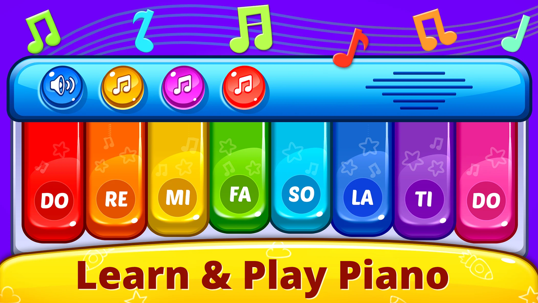 Baby Games - Piano, Baby Phone, First Words - عکس بازی موبایلی اندروید