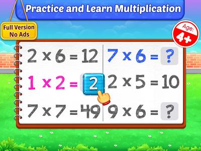 Multiplication Kids - Math Multiplication Tables - عکس بازی موبایلی اندروید