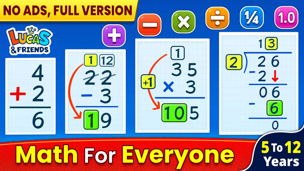 Math Games: Math for Kids - عکس برنامه موبایلی اندروید