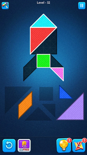 Tangram Puzzle: Polygrams Game - Gameplay image of android game