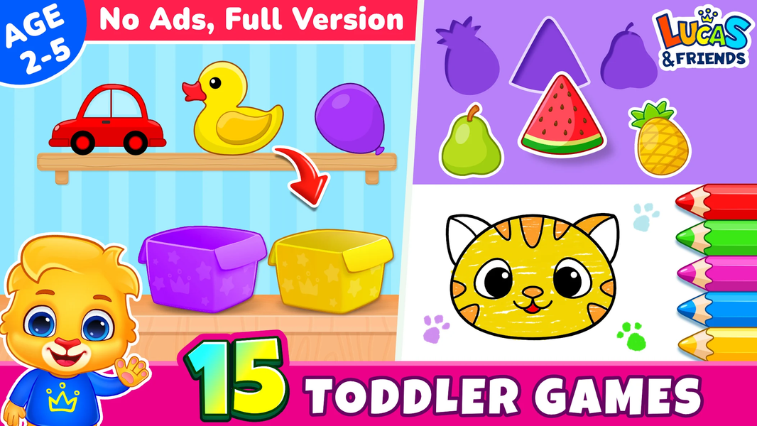 Kids Toddler & Preschool Games - عکس بازی موبایلی اندروید