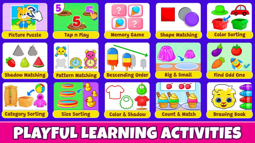 Kids Toddler & Preschool Games - عکس بازی موبایلی اندروید