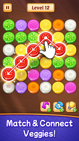 Veggies Cut: Logic Puzzle Game - Image screenshot of android app