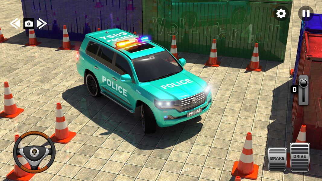 Police Prado Car Parking Games - Gameplay image of android game