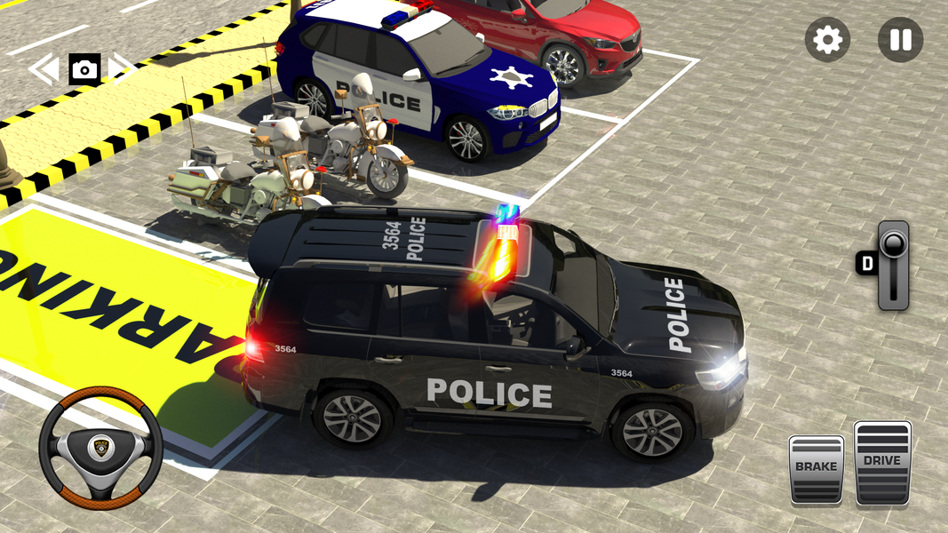 Police Prado Car Parking Games - Gameplay image of android game