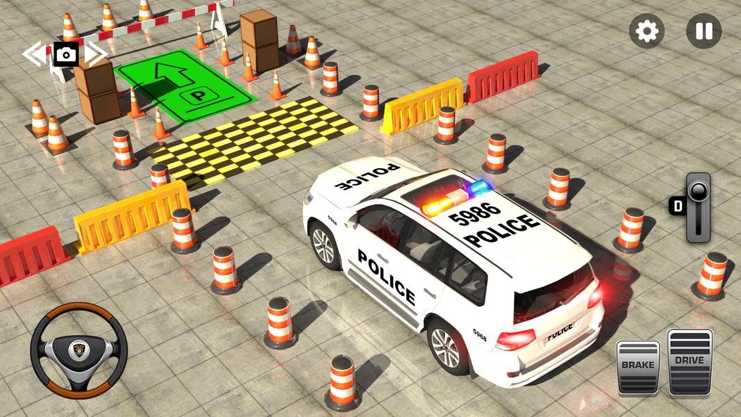 Police Prado Car Parking Games - Gameplay image of android game