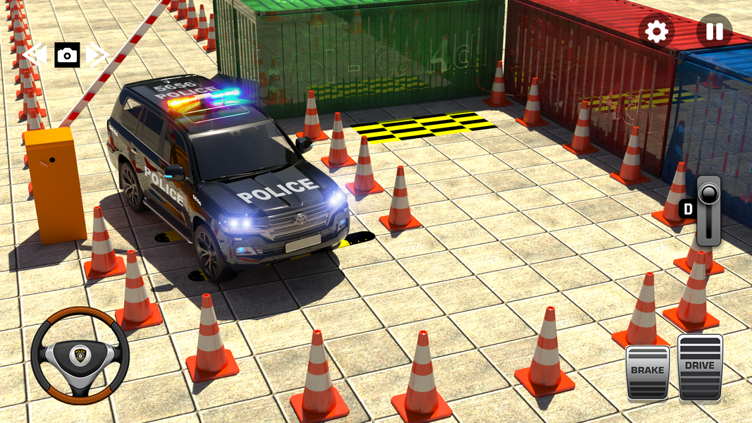 Police Prado Car Parking Games - Gameplay image of android game