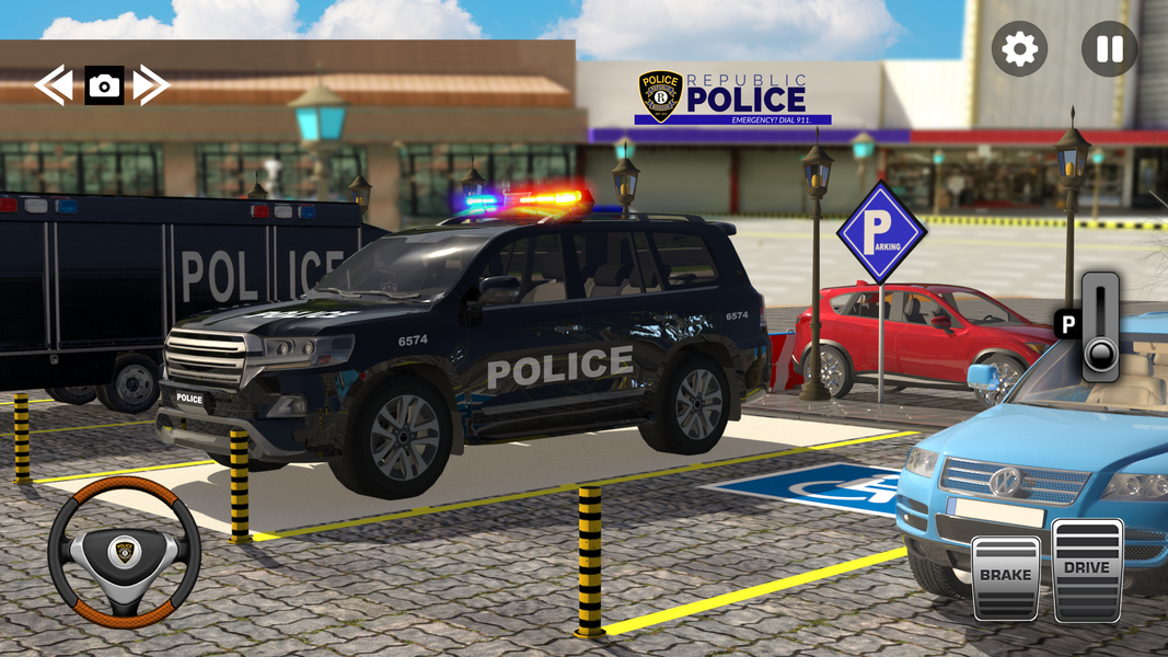 Police Prado Car Parking Games - Gameplay image of android game
