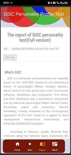 DiSC personality test - عکس برنامه موبایلی اندروید