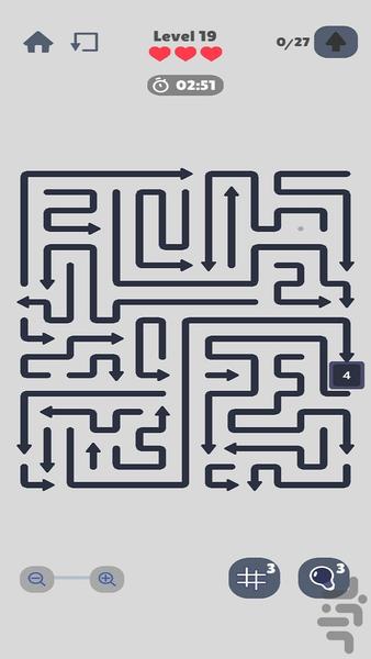 فرار از هزارتو با فلش - عکس بازی موبایلی اندروید