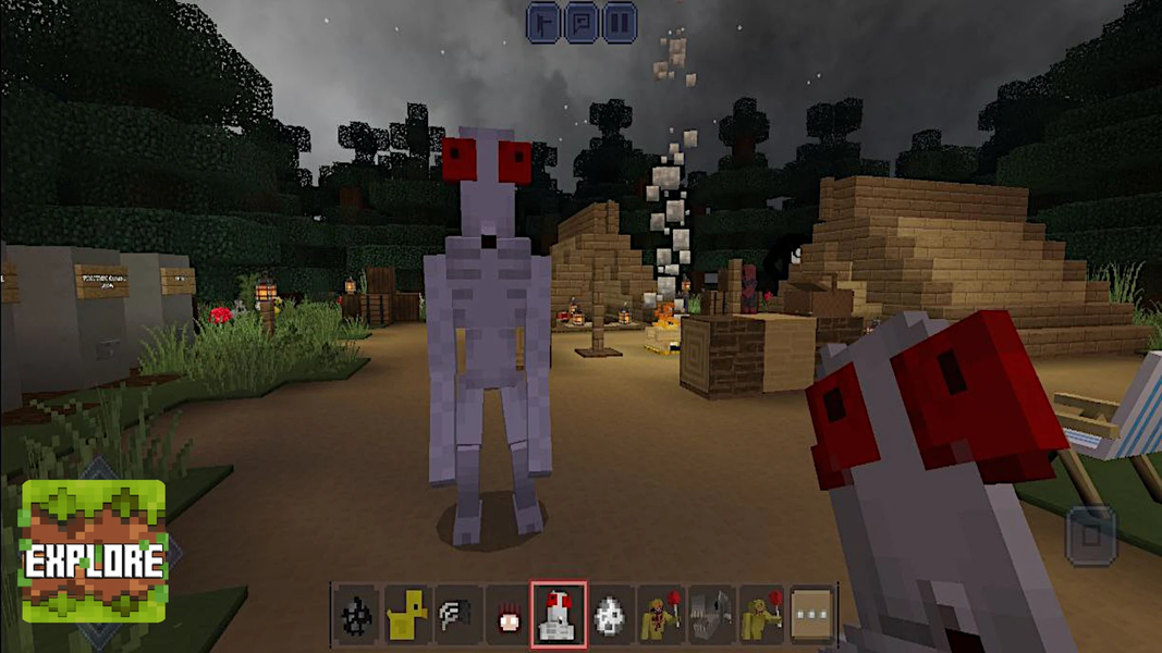 Pixel Craft: Explore & Build - Gameplay image of android game