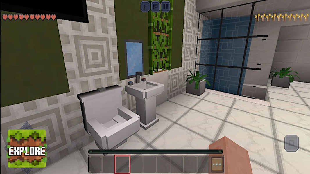 Pixel Craft: Explore & Build - Gameplay image of android game