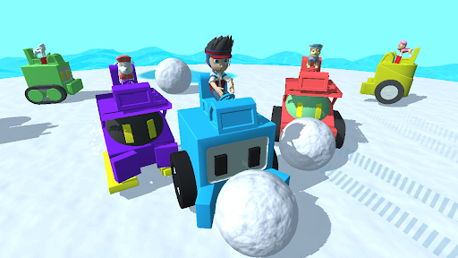 Paw Ryder Snowball Patrol 3D Battle - Gameplay image of android game