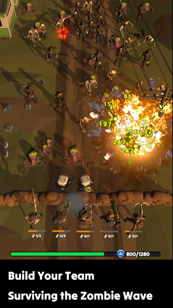 Idle Zombie Wave: Survivors - عکس بازی موبایلی اندروید