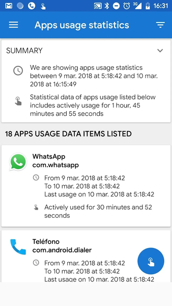 Phone Usage Monitor - Image screenshot of android app