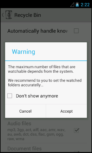 Recycle Bin - عکس برنامه موبایلی اندروید