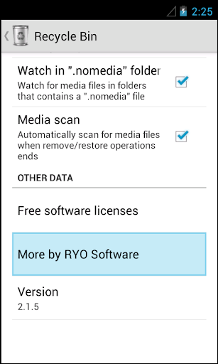 Recycle Bin - عکس برنامه موبایلی اندروید