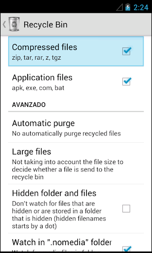 Recycle Bin - عکس برنامه موبایلی اندروید