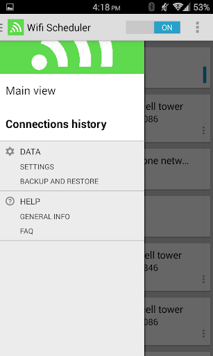 Wifi Scheduler - Image screenshot of android app