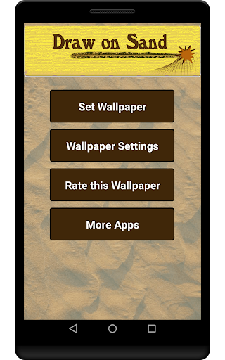 Draw on Sand Live Wallpaper - Image screenshot of android app