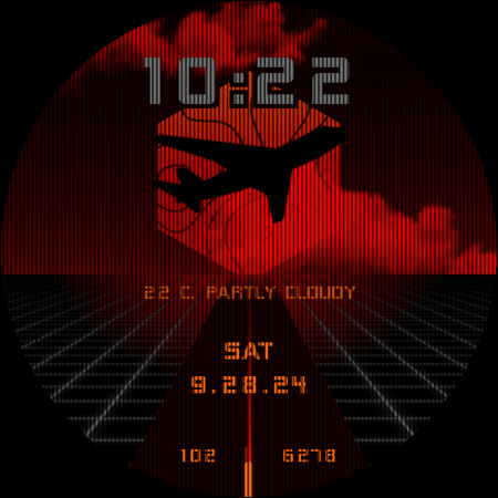 Vaporwave Watch Face - Image screenshot of android app