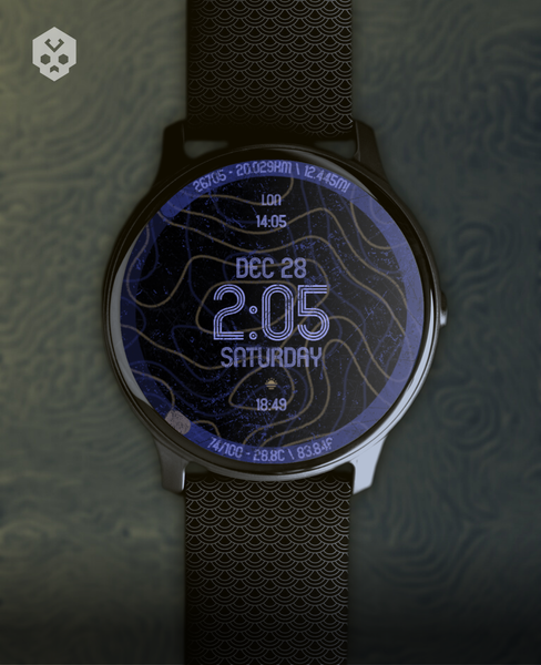 Animated Curves Watch Face - عکس برنامه موبایلی اندروید