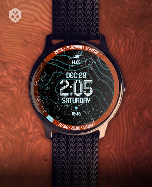Animated Curves Watch Face - عکس برنامه موبایلی اندروید