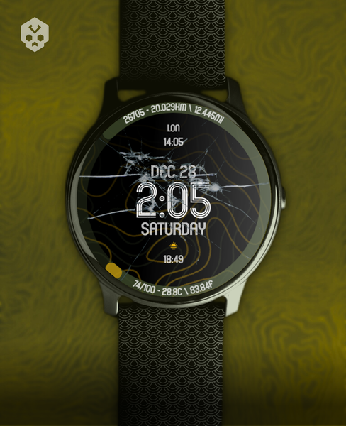 Animated Curves Watch Face - عکس برنامه موبایلی اندروید