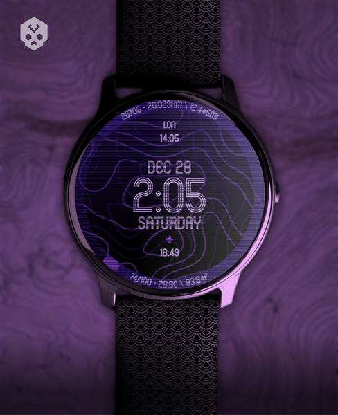 Animated Curves Watch Face - عکس برنامه موبایلی اندروید