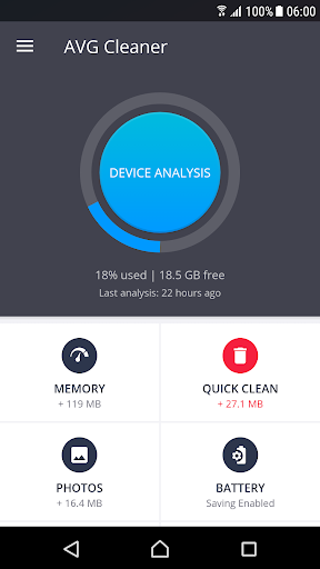 AVG Cleaner Lite - Image screenshot of android app