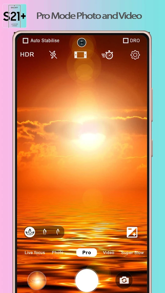 Galaxy S۲۳ Ultra ۴k Camera Pro - عکس برنامه موبایلی اندروید