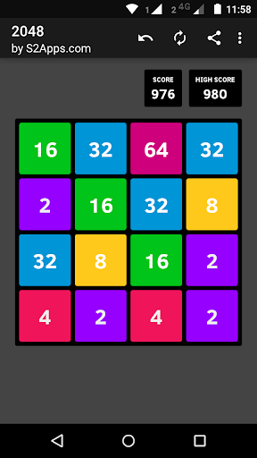 2048 - Gameplay image of android game