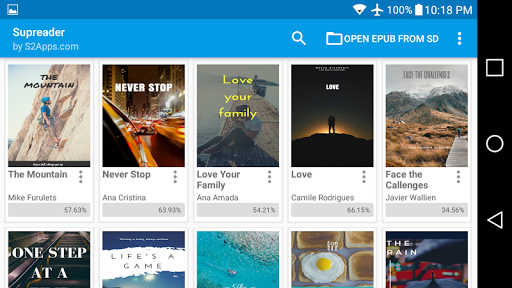 ePUB EBook Reader Supreader.com - عکس برنامه موبایلی اندروید