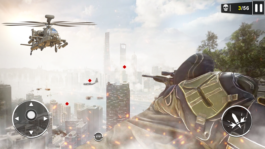 Sniper Assassin Shooting Games - Gameplay image of android game