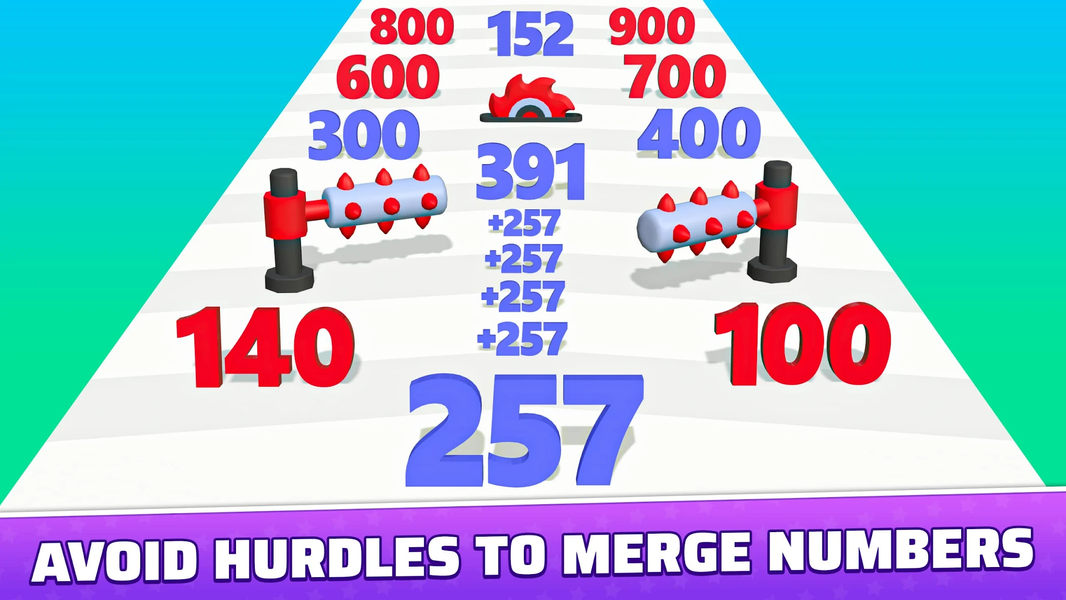 Number Run Race: Add & Grow - عکس بازی موبایلی اندروید