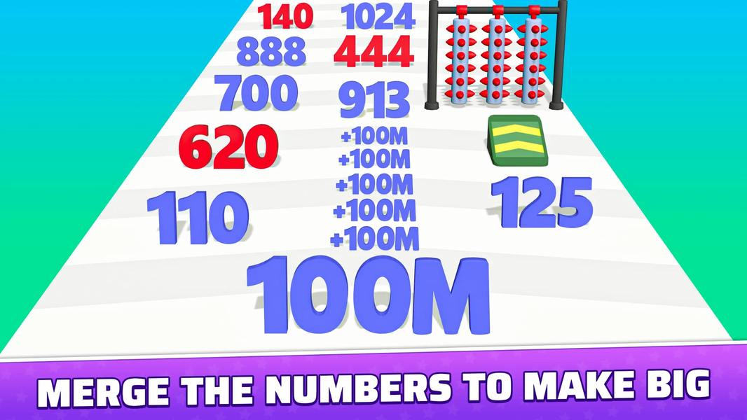 Number Run Race: Add & Grow - عکس بازی موبایلی اندروید
