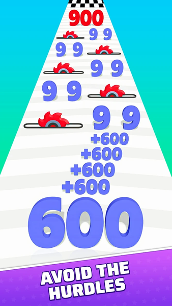 Number Run Race: Add & Grow - عکس بازی موبایلی اندروید
