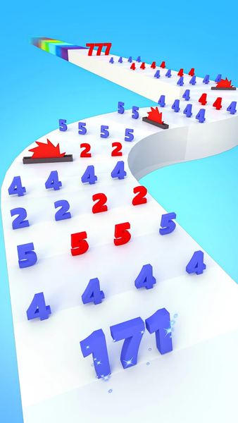 Number Run & Merge Master Game - Gameplay image of android game