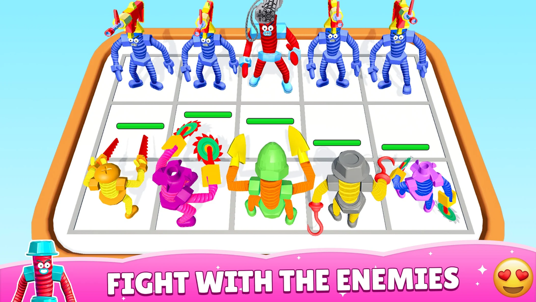 Screw Man Run & Merge Master - Gameplay image of android game