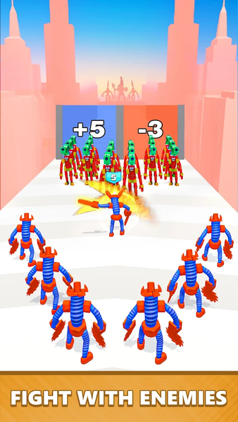 Screw Man Run & Merge Master - Gameplay image of android game