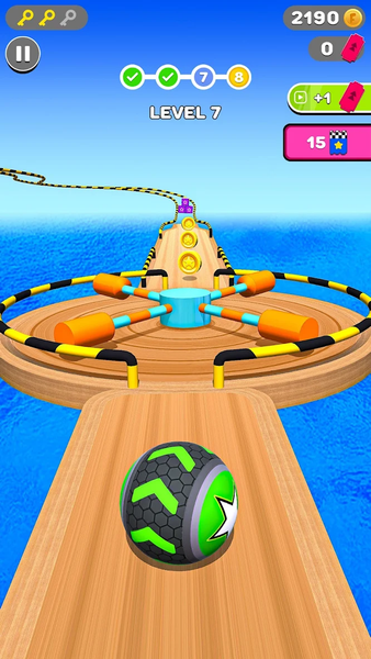 Sky Rolling Ball Run ۳D - عکس بازی موبایلی اندروید