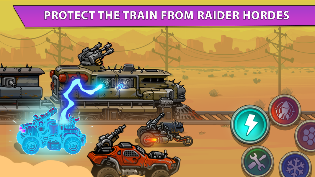 Rails of Fury: Train Defence - عکس بازی موبایلی اندروید