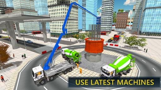 City Flyover Construction: New Bridge Building Sim - عکس بازی موبایلی اندروید