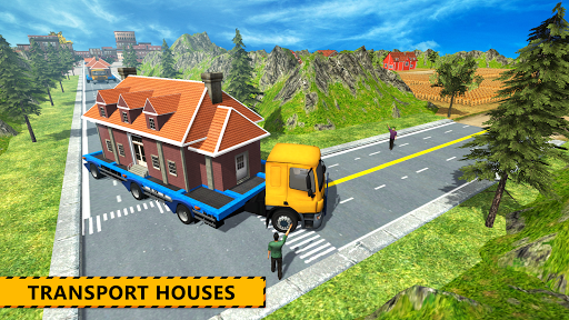 House Mover: Old House Transporter Truck - Gameplay image of android game