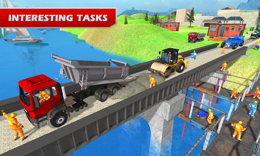 Train Bridge Construction: Railroad Building Sim - Gameplay image of android game